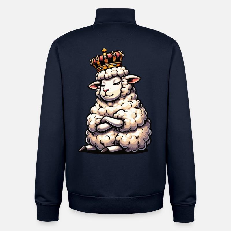 Schaf Schafe Schäfer Schafhalter Schafbock - Unisex Organic Zip Sweatshirt von Stanley/Stella - Navy