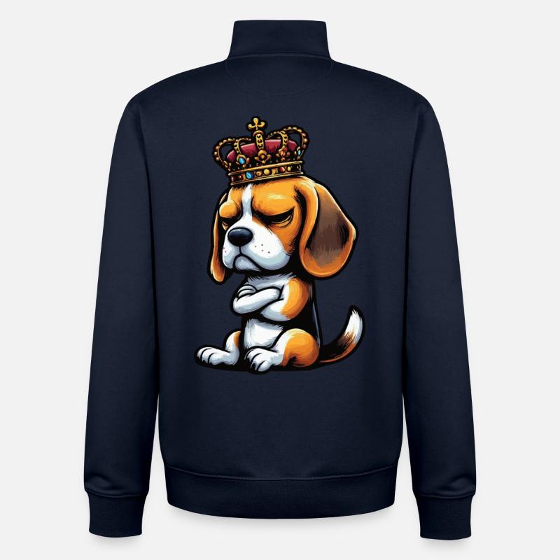 Beagle Beaglebesitzer Beaglehalter beaglehund - Unisex Organic Zip Sweatshirt von Stanley/Stella - Navy