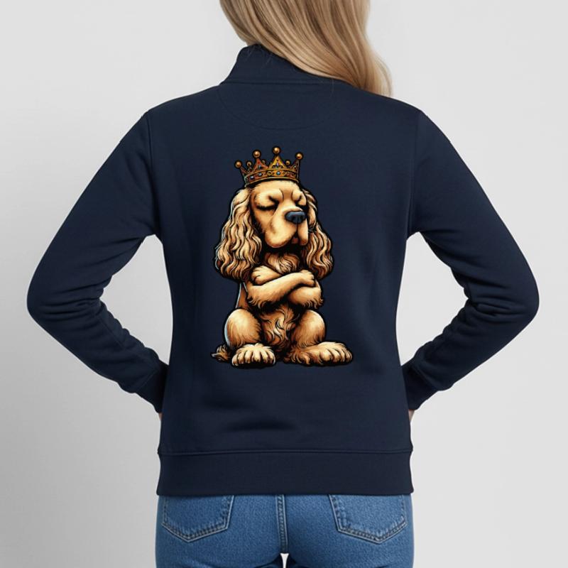 Cocker Spaniel Cocker Chien Cocker Propriétaire de cocker Spaniel Sweat zippé unisexe en coton bio Stanley/Stella