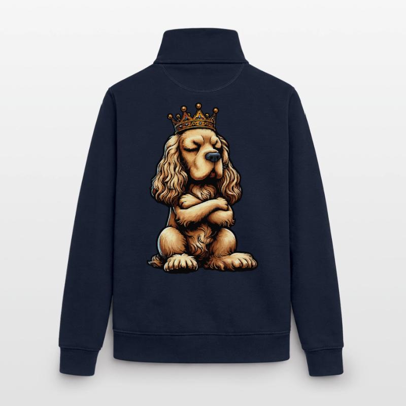 Cocker Spaniel Cocker Chien Cocker Propriétaire de cocker Spaniel Sweat zippé unisexe en coton bio Stanley/Stella
