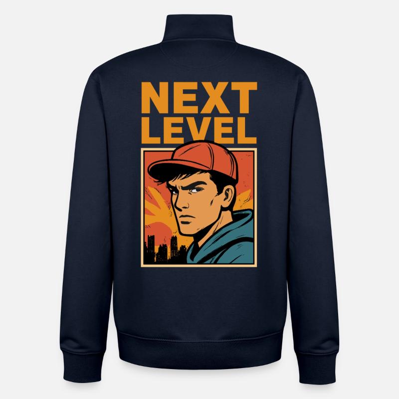Next Level Retro Helden - Unisex Organic Zip Sweatshirt von Stanley/Stella - Navy