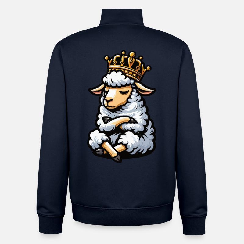 Schaf Schafe Schäfer Schafhalter Schafbock - Unisex Organic Zip Sweatshirt von Stanley/Stella - Navy