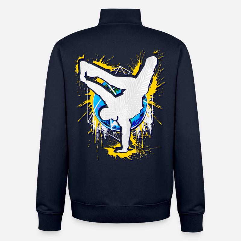 Breakdance - Breakdancer - Breakdancing - BBoy - Unisex Organic Zip Sweatshirt von Stanley/Stella - Navy