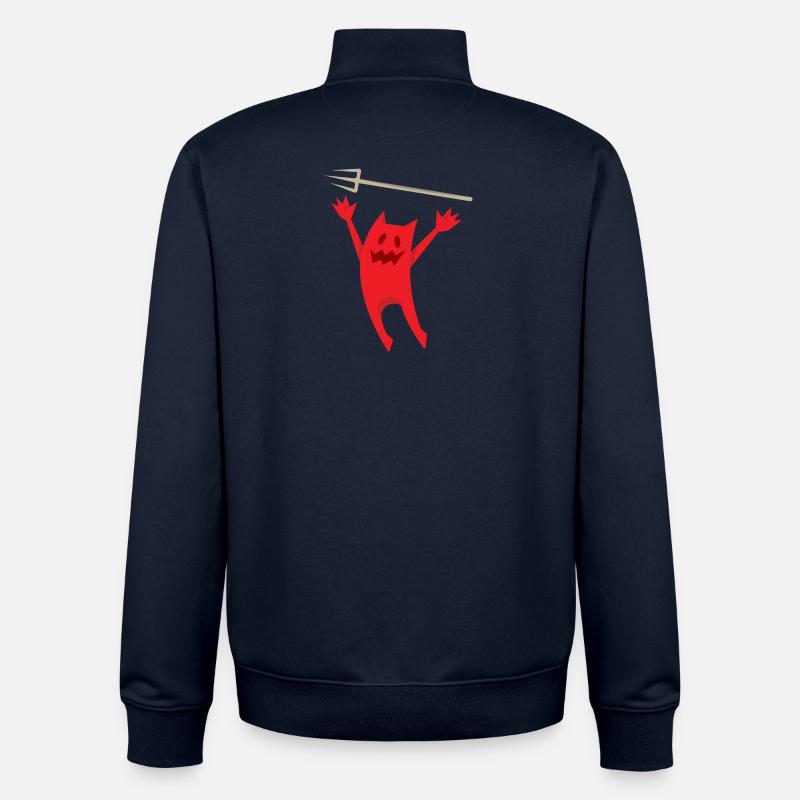 Diable effronté - Sweat zippé unisexe en coton bio Stanley/Stella - marine