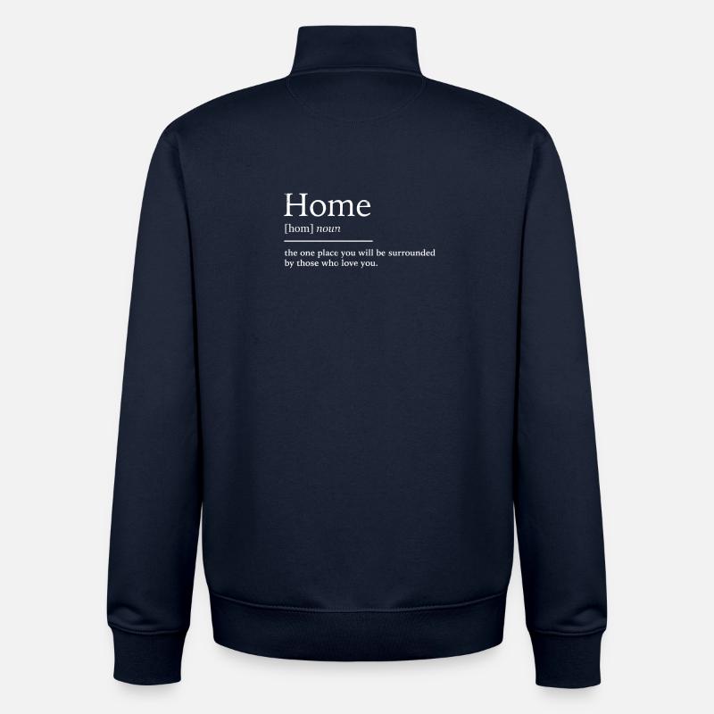 Accueil à la maison - Sweat zippé unisexe en coton bio Stanley/Stella - marine