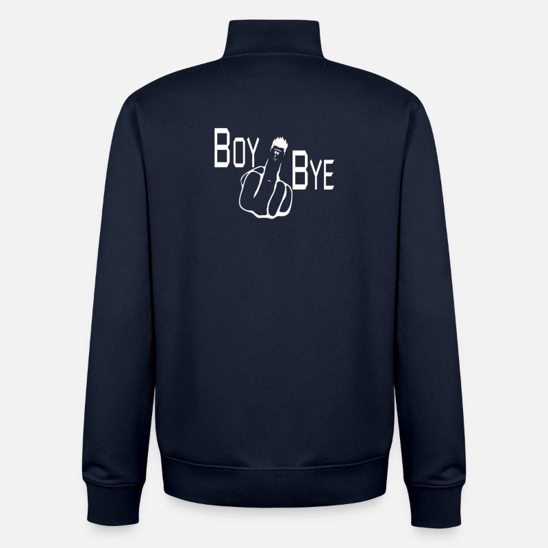 BOY BYE - Sweat zippé unisexe en coton bio Stanley/Stella - marine