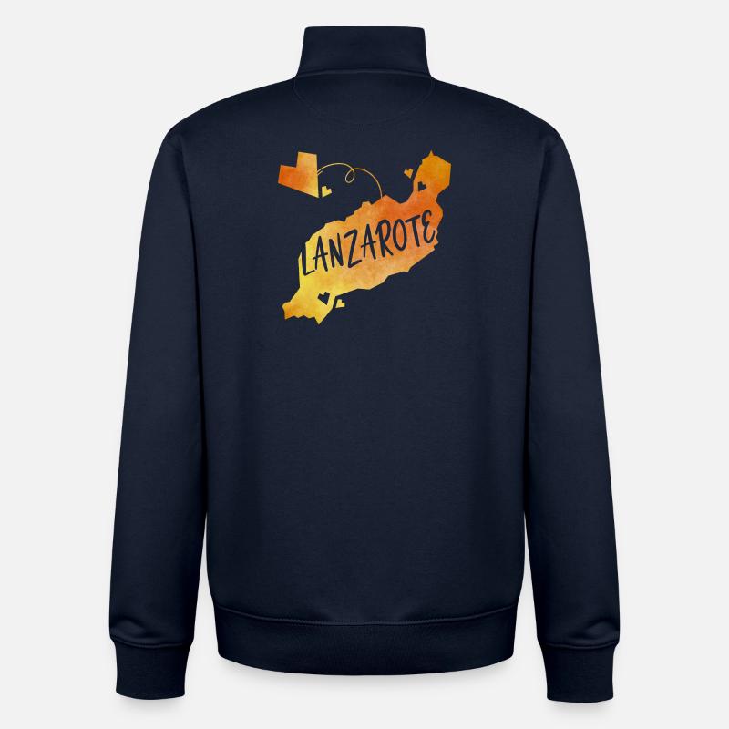 Lanzarote - Sweat zippé unisexe en coton bio Stanley/Stella - marine