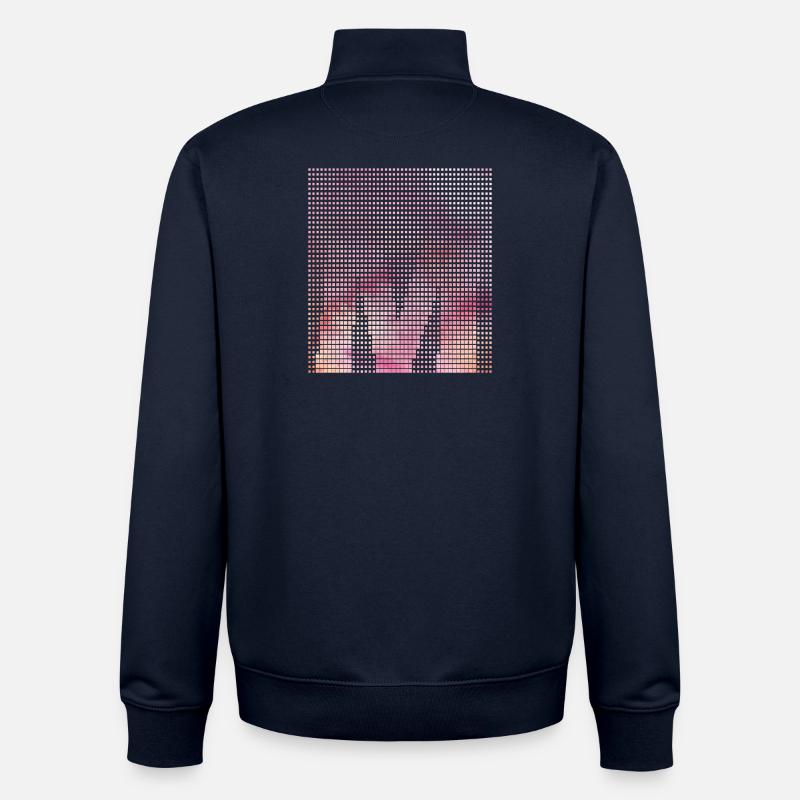 Letter M, Name, der Buchstabe M - Unisex Organic Zip Sweatshirt von Stanley/Stella - Navy