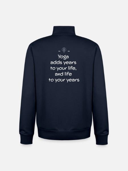 Yoga - Unisex Organic Zip Sweatshirt by Stanley/Stella - navy