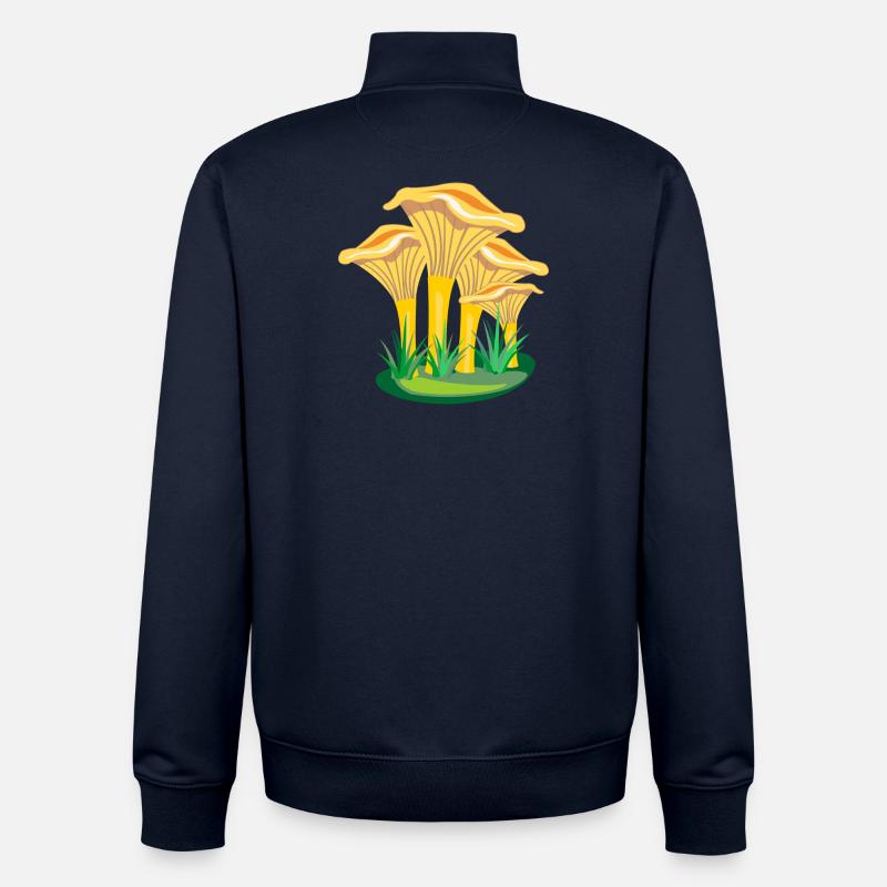 Champignons champignons - Sweat zippé unisexe en coton bio Stanley/Stella - marine