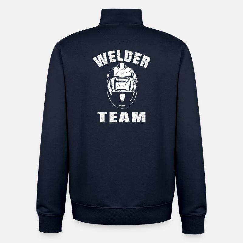 Conception de l’équipe de soudeurs - Sweat zippé unisexe en coton bio Stanley/Stella - marine