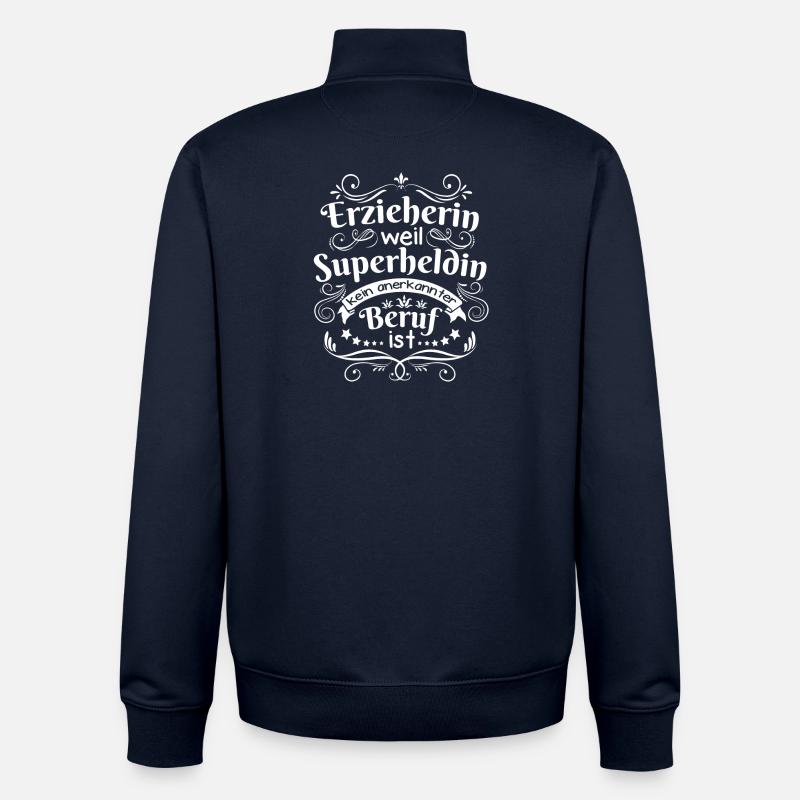 Erzieherin geschenkideen - Unisex Organic Zip Sweatshirt von Stanley/Stella - Navy