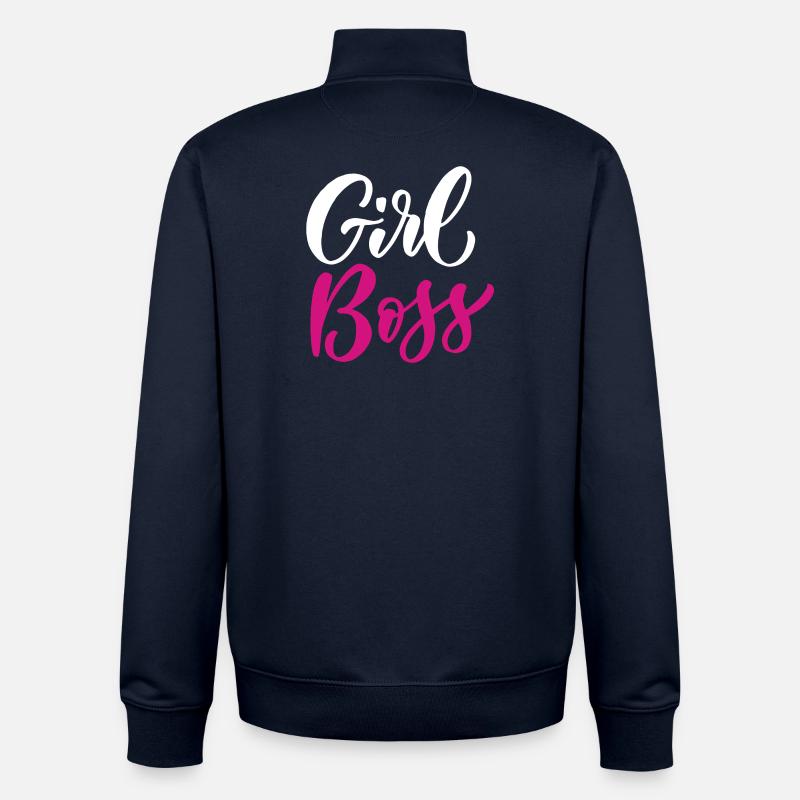 Fille Boss - Sweat zippé unisexe en coton bio Stanley/Stella - marine