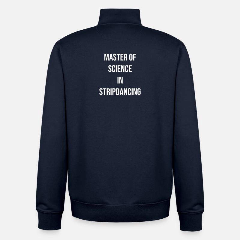 Science master in stripping - Unisex Organic Zip Sweatshirt by Stanley/Stella - navy