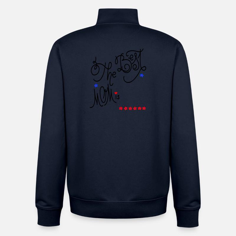 the best Mom, Muttertag - Unisex Organic Zip Sweatshirt von Stanley/Stella - Navy
