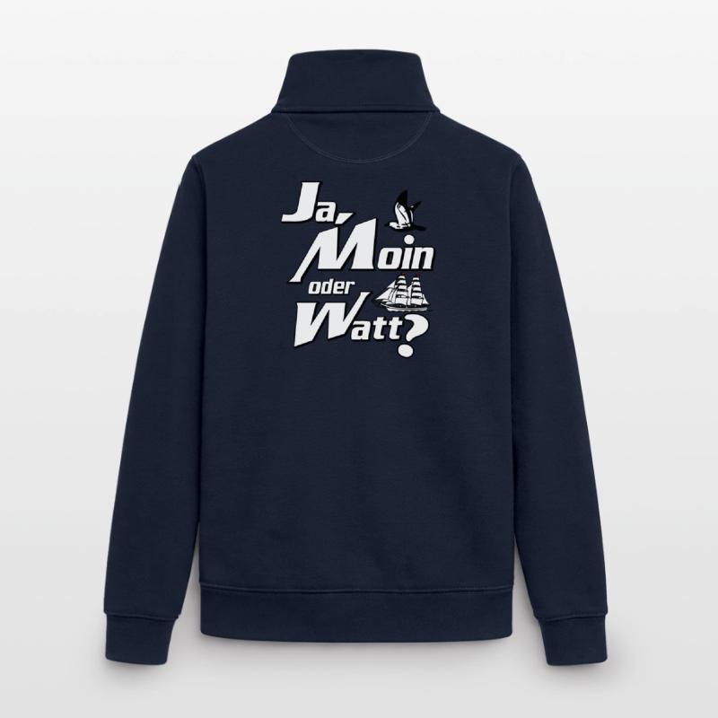 Ja Moin oder Watt? Unisex Organic Zip Sweatshirt von Stanley/Stella