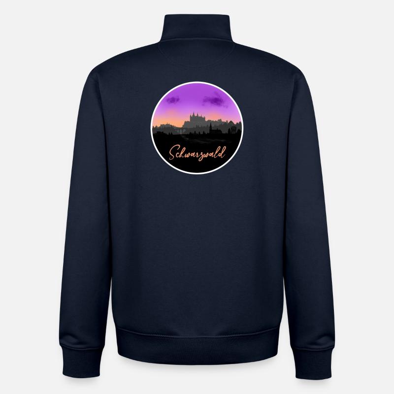 Schwarzwald Fine Skyline - Unisex Organic Zip Sweatshirt von Stanley/Stella - Navy