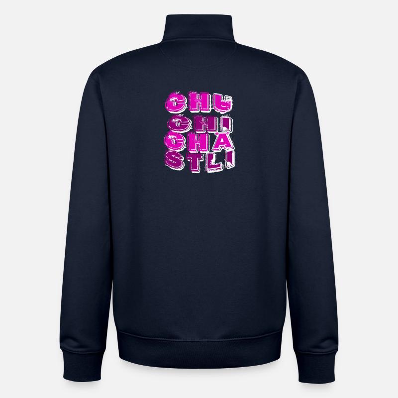 Chuchichästli Kultbegriff Schweizer Dialekt - Unisex Organic Zip Sweatshirt von Stanley/Stella - Navy