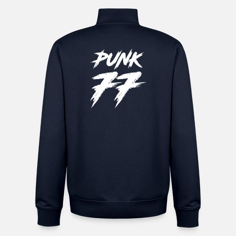 PUNK - Sweat zippé unisexe en coton bio Stanley/Stella - marine
