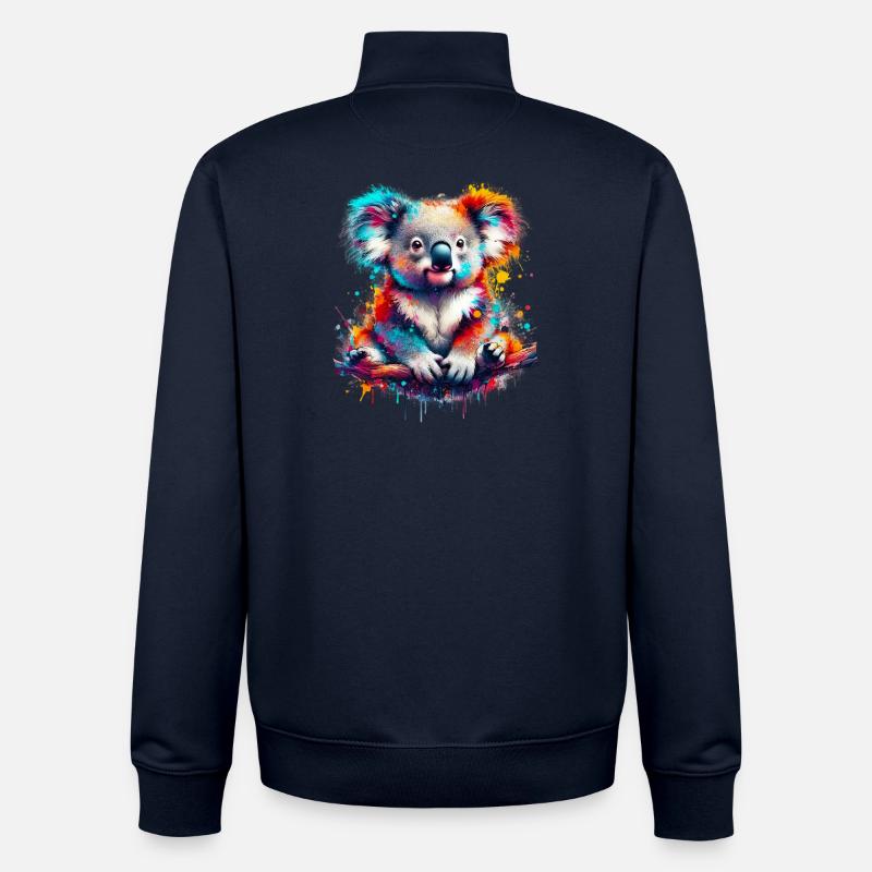 Koala - Unisex Organic Zip Sweatshirt von Stanley/Stella - Navy