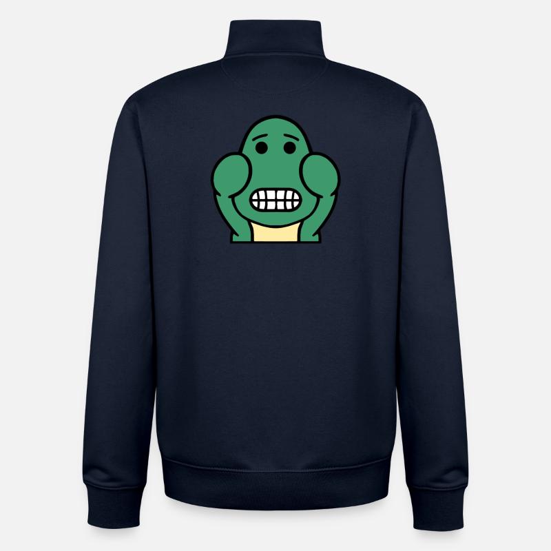 Dolly Grin - Sweat zippé unisexe en coton bio Stanley/Stella - marine