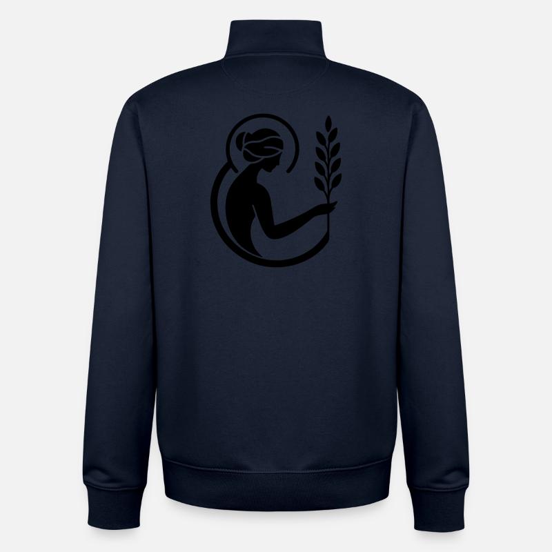 Jungfrau - Unisex Organic Zip Sweatshirt von Stanley/Stella - Navy