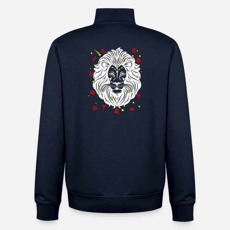 Löwe Farbe - Unisex Organic Zip Sweatshirt von Stanley/Stella - Navy