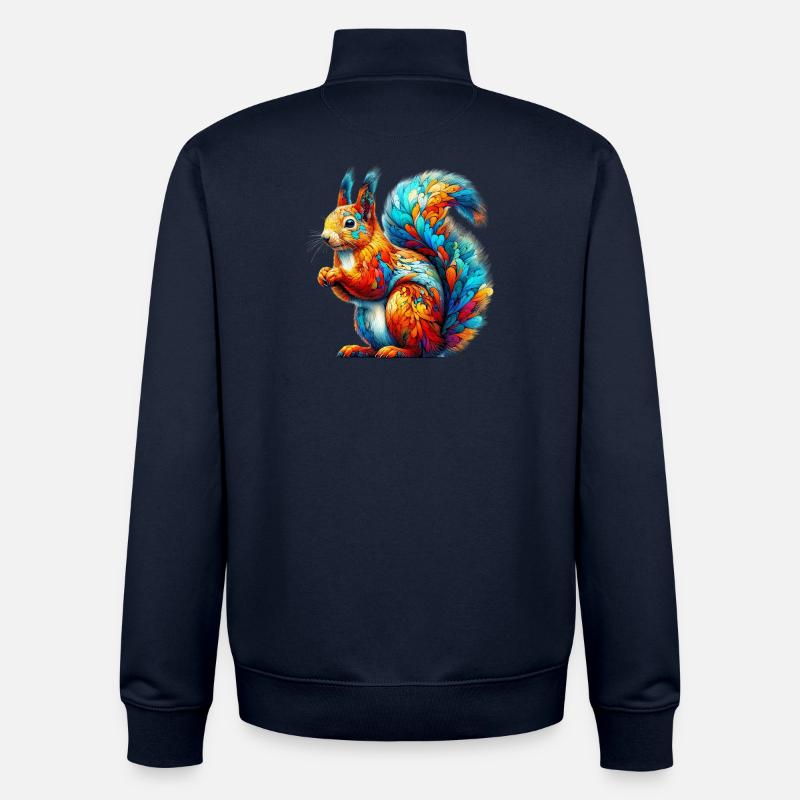Eichhörnchen - Unisex Organic Zip Sweatshirt von Stanley/Stella - Navy