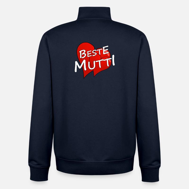 BESTE MUTTI - Unisex Organic Zip Sweatshirt von Stanley/Stella - Navy
