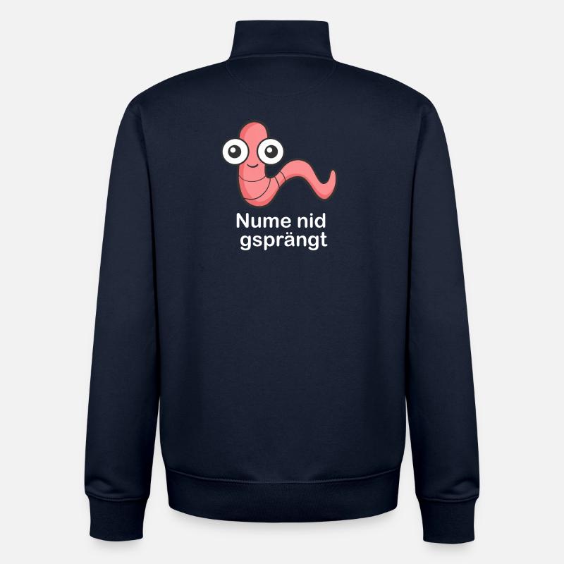 Nume nid gsprängt - Sweat zippé unisexe en coton bio Stanley/Stella - marine