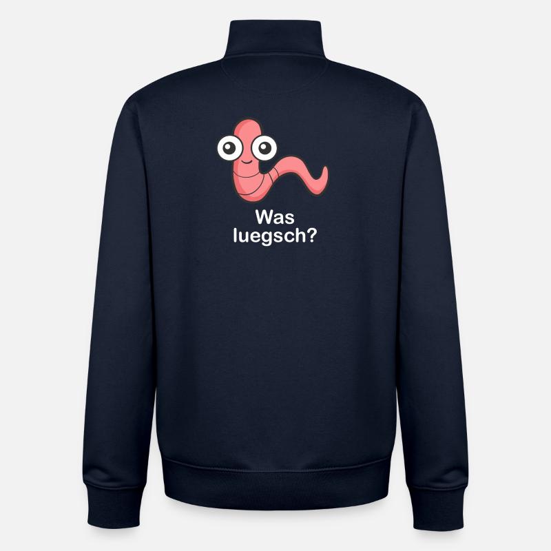 Qu’est-ce que Luegsch ? - Sweat zippé unisexe en coton bio Stanley/Stella - marine