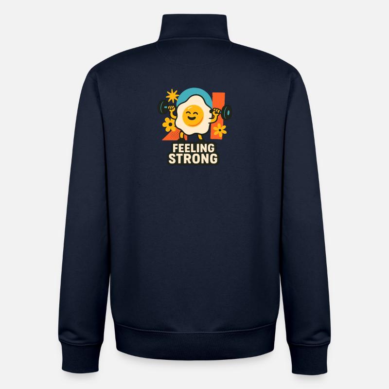 Ei-nfach stark! - Unisex Organic Zip Sweatshirt von Stanley/Stella - Navy