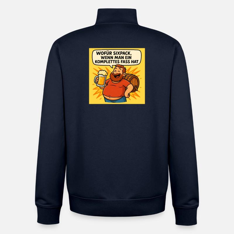 Pack de six ou baril - Sweat zippé unisexe en coton bio Stanley/Stella - marine