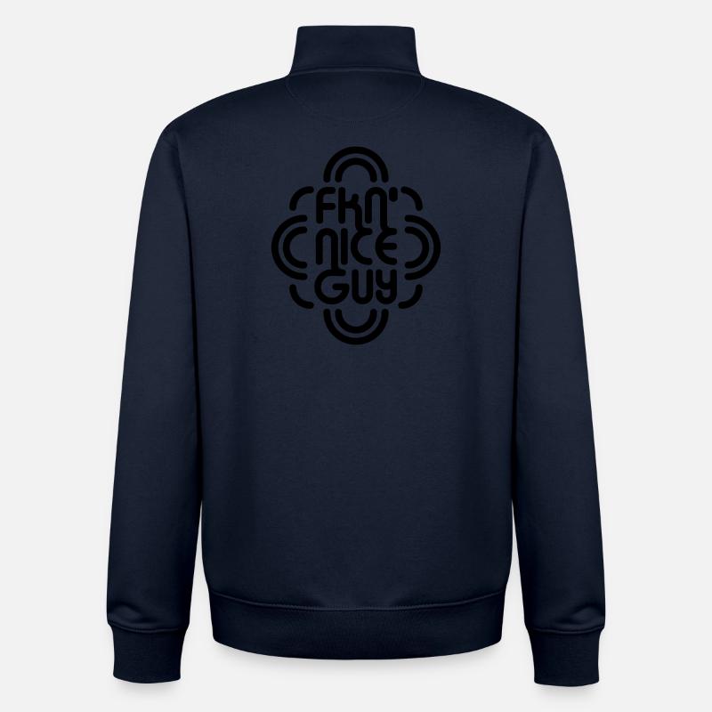 FKN Nice Guy - Unisex Organic Zip Sweatshirt by Stanley/Stella - navy