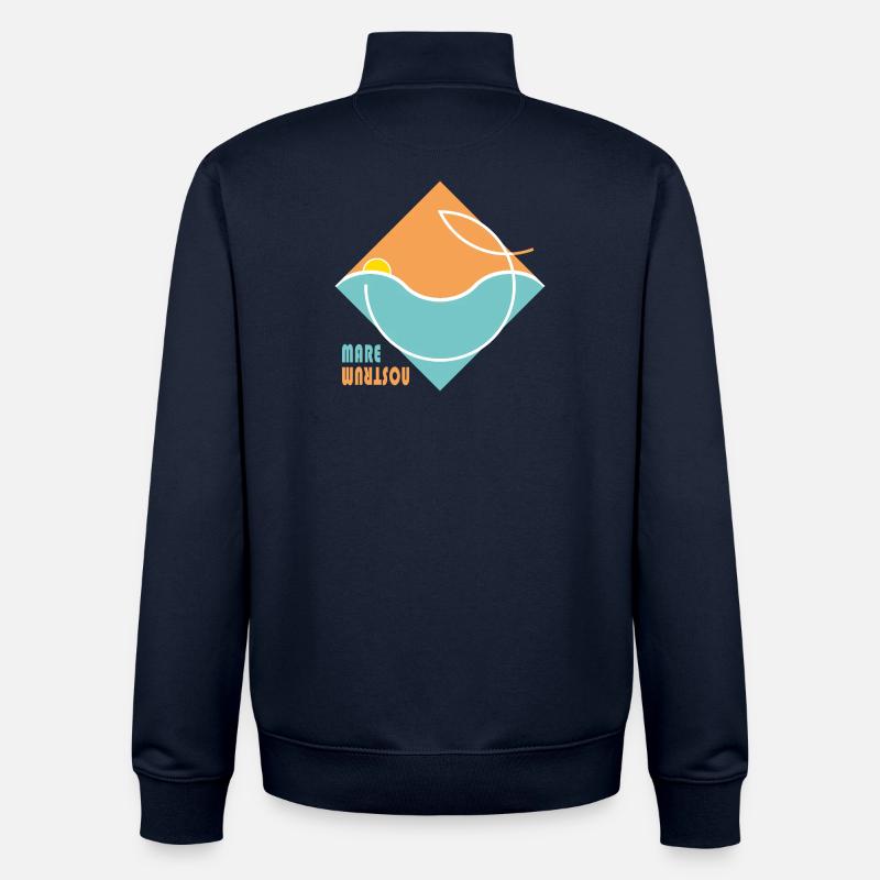 MARE NOSTRUM - Sweat zippé unisexe en coton bio Stanley/Stella - marine