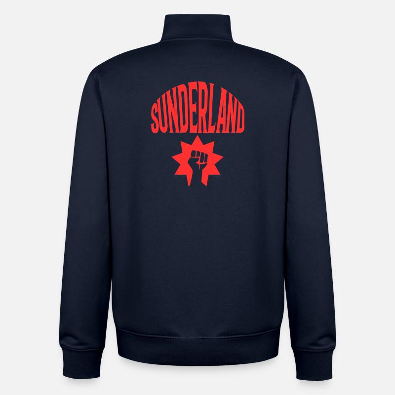 Sunderland - Sweat zippé unisexe en coton bio Stanley/Stella - marine