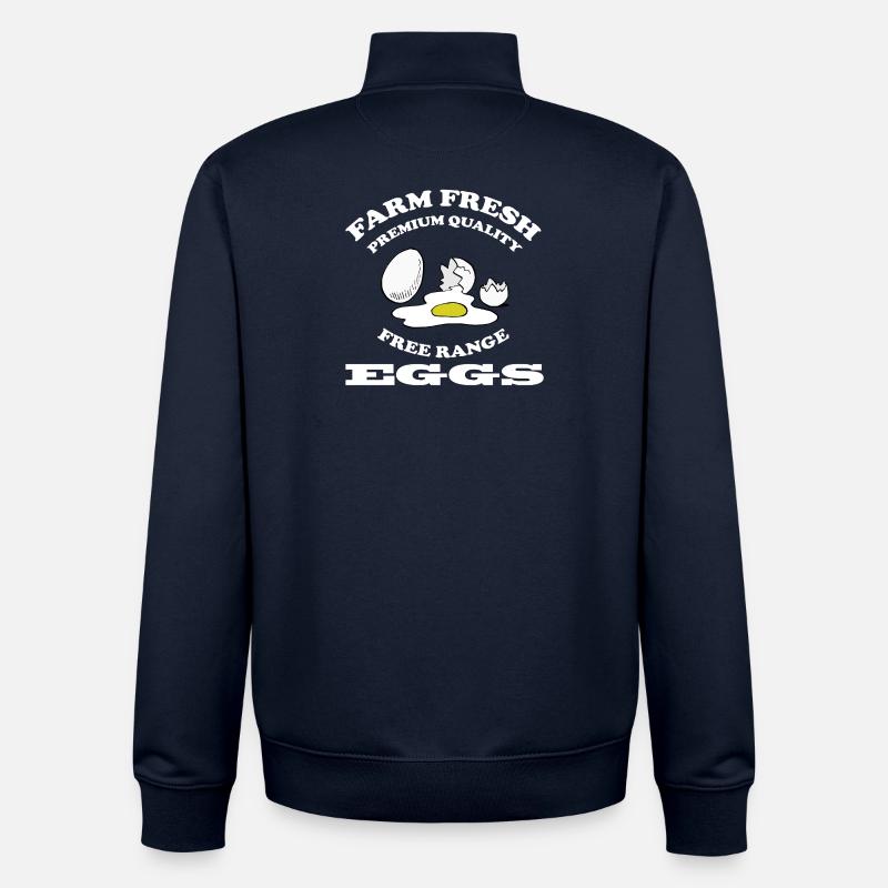 EGGS - Unisex Organic Zip Sweatshirt von Stanley/Stella - Navy