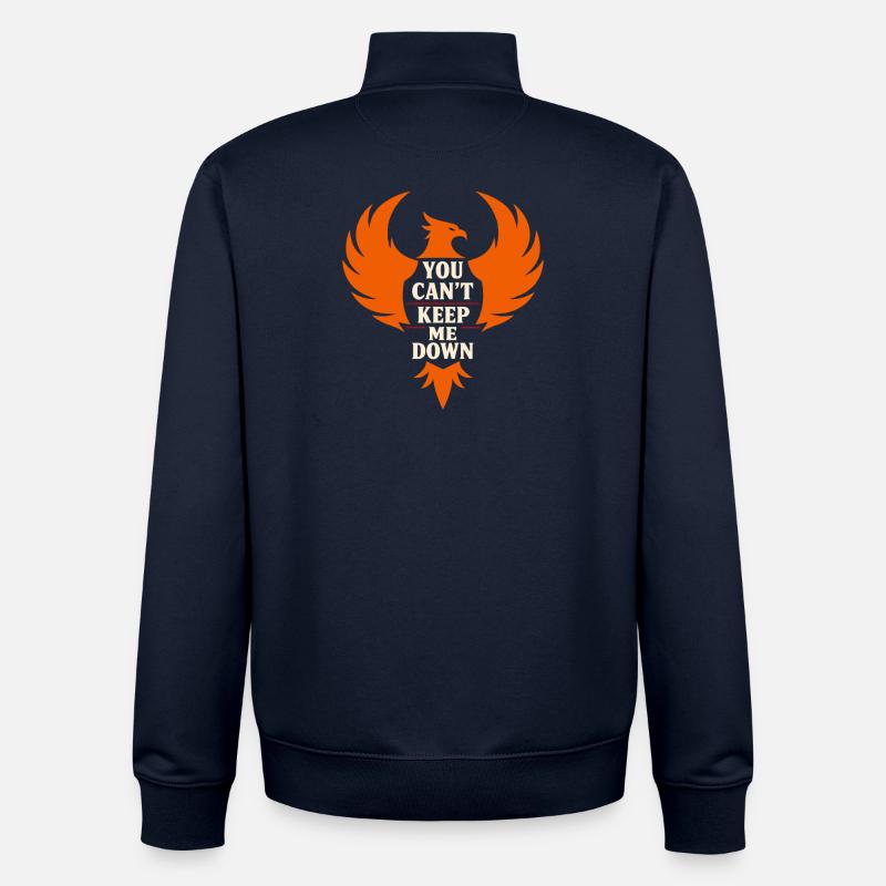 Heilungsreise Zur Transformation Innerer Stärke - Unisex Organic Zip Sweatshirt von Stanley/Stella - Navy