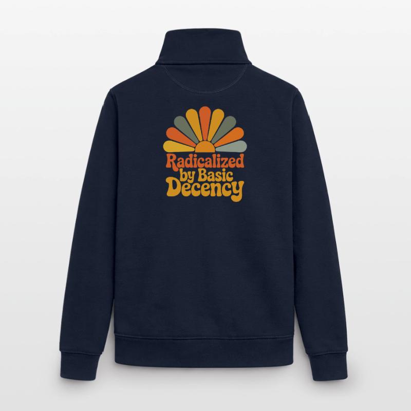 Radicalized by Basic Decency Unisex Organic Zip Sweatshirt von Stanley/Stella