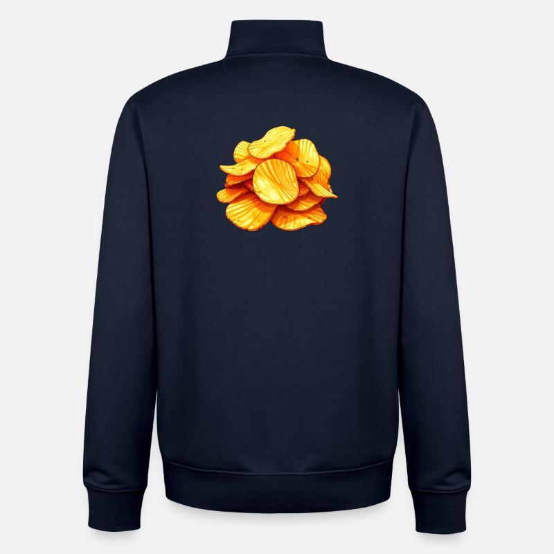 chips - Sweat zippé unisexe en coton bio Stanley/Stella - marine