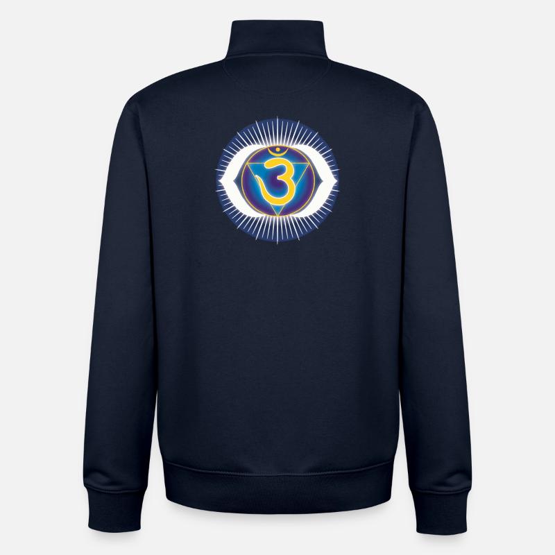 Ajna brow chakra - Unisex Organic Zip Sweatshirt by Stanley/Stella - navy