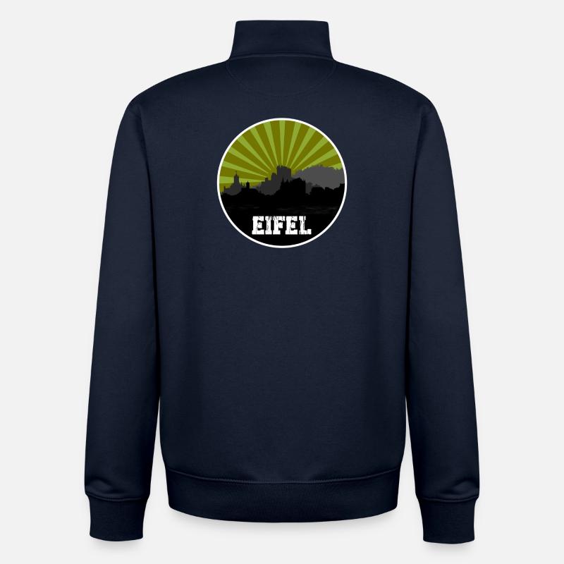 Eifel Skyline Retro - Unisex Organic Zip Sweatshirt von Stanley/Stella - Navy