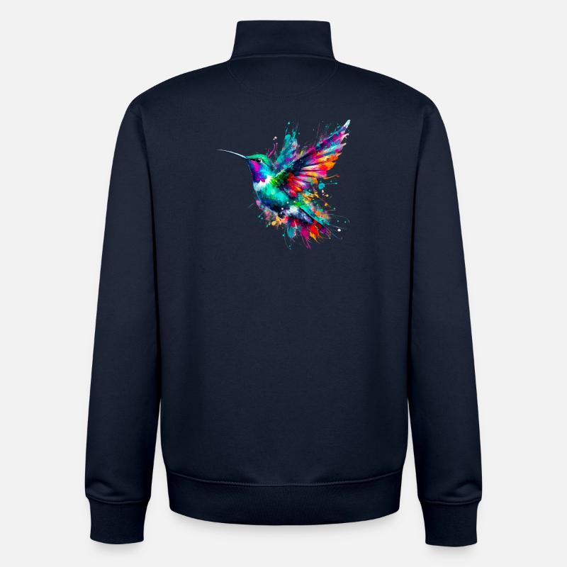Colibri - Sweat zippé unisexe en coton bio Stanley/Stella - marine