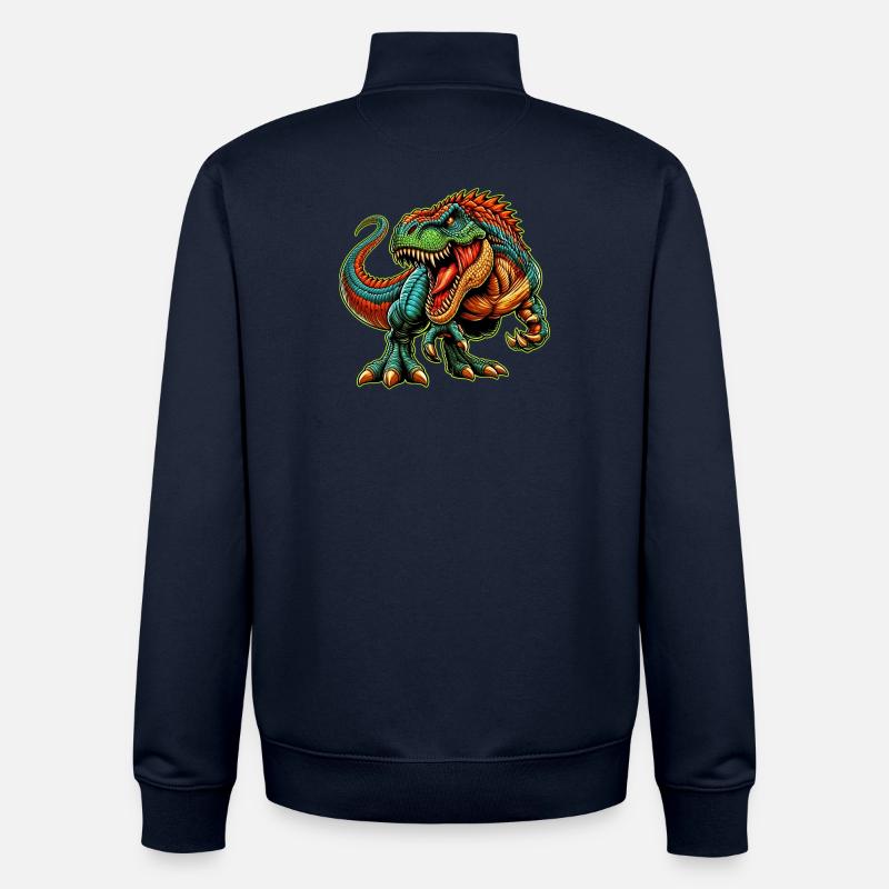 Dinosaurier - Unisex Organic Zip Sweatshirt von Stanley/Stella - Navy