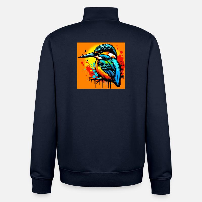 martin-pêcheur - Sweat zippé unisexe en coton bio Stanley/Stella - marine