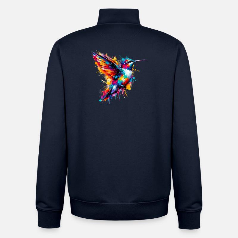 Colibri - Sweat zippé unisexe en coton bio Stanley/Stella - marine