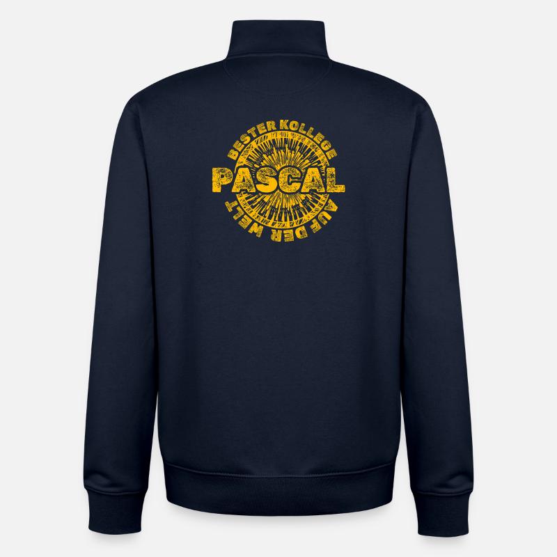 Gift for Pascal - Unisex Organic Zip Sweatshirt by Stanley/Stella - navy