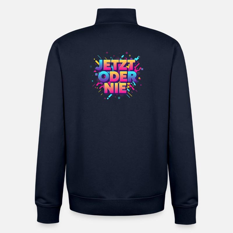 Jetz oder nie - Unisex Organic Zip Sweatshirt von Stanley/Stella - Navy