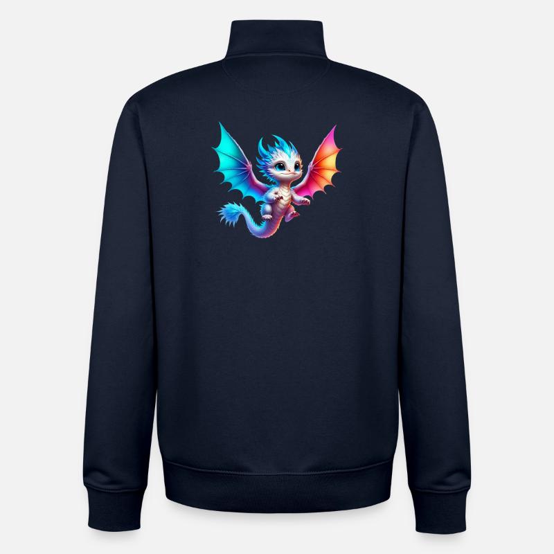 Dragon - Unisex Organic Zip Sweatshirt by Stanley/Stella - navy