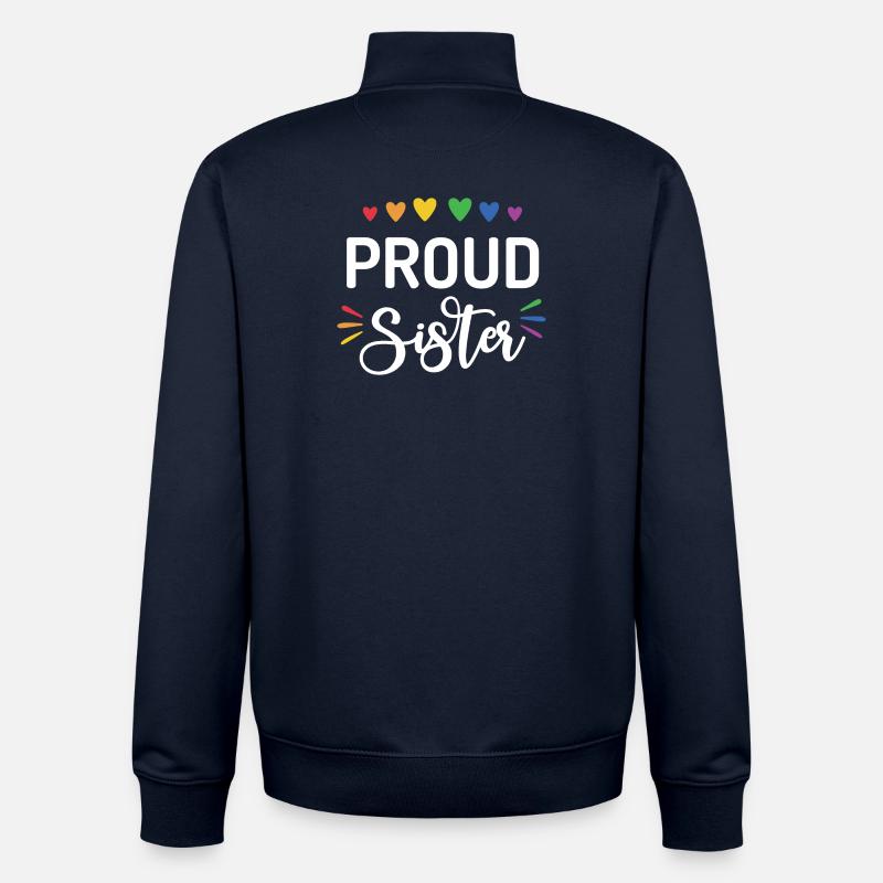Stolze Schwester - Unisex Organic Zip Sweatshirt von Stanley/Stella - Navy